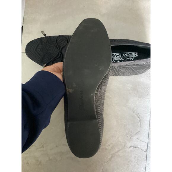 Skechers Air-Cooled Memory Foam Skimmers Sweet Class Black/Charcoal Size 8 - Picture 2 of 4